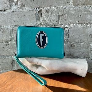 Fluevog Lulu Wallet in Turquoise